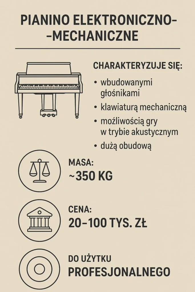 pianino elektroniczno mechaniczne - charakterystyka