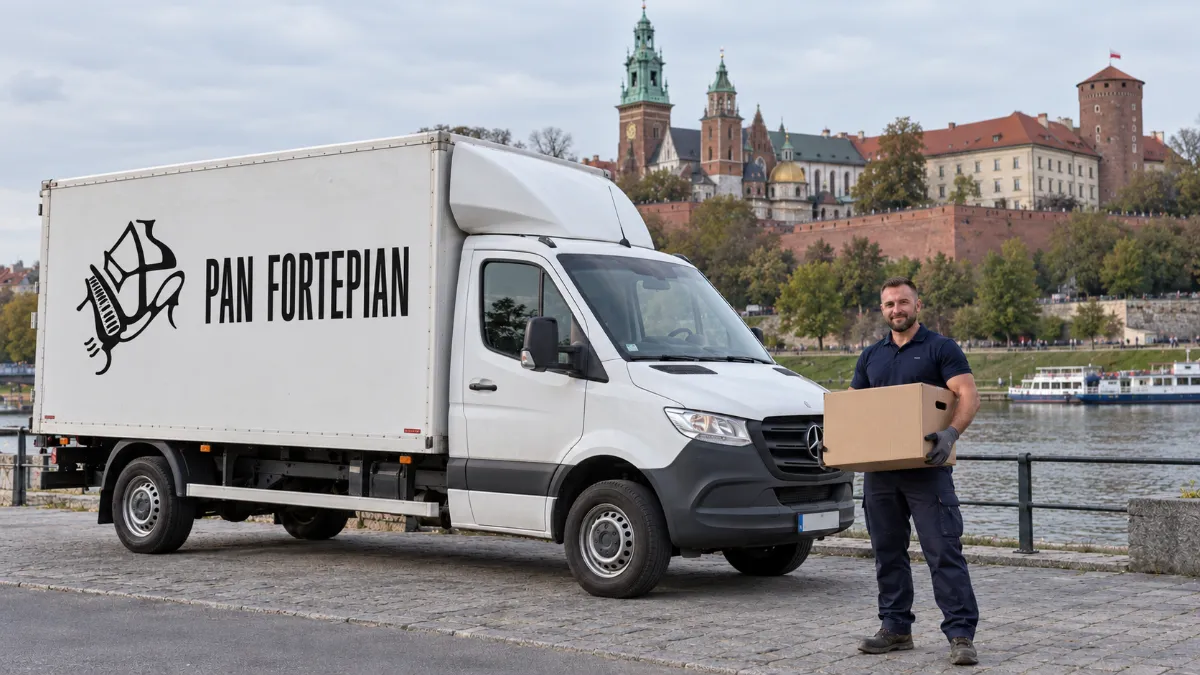 Auto przeprowadzkowe Pan Fortepian pod Wawelem w Krakowie